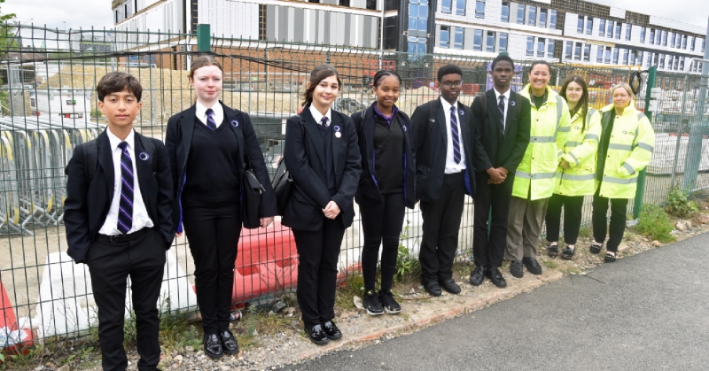 Students visit site of new Outwood Academy Riverside