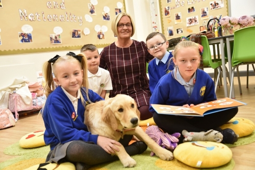 New Four Legged Team Member at Middlesbrough School