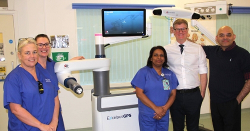 Local hospital first in the region to unveil state-of-the-art £1million robotic technology