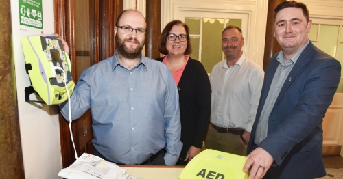 Defibrillator brings life-saving boost to Town Hall